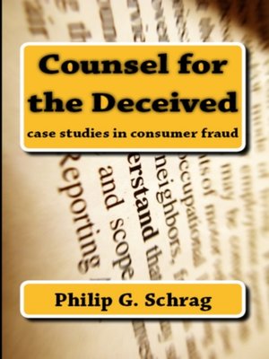 cover image of Counsel for the Deceived